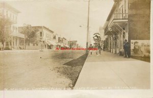 SD, Chamberlain, South Dakota, RPPC, Main Street, Business Section,Leeland Photo