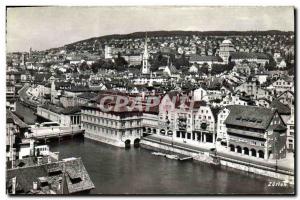 Modern Postcard Zurich