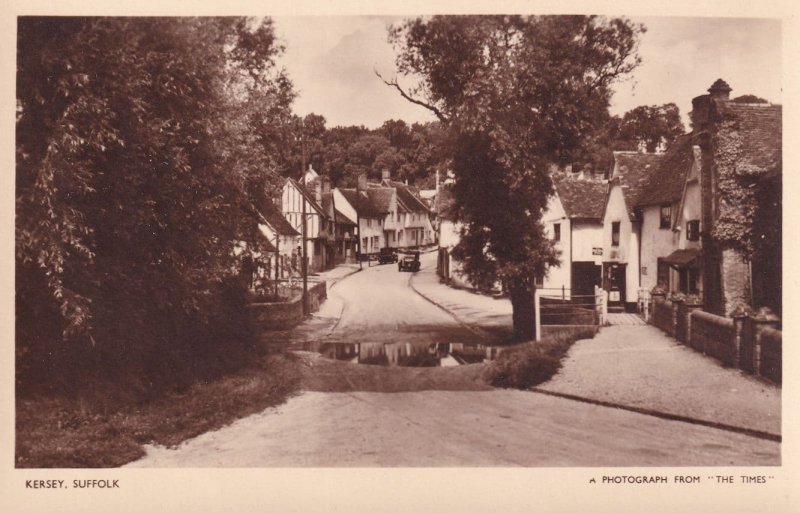 Kersey Suffolk Times Magazine Old Postcard