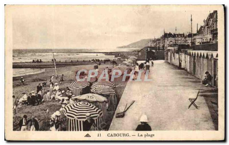 Cabourg Old Postcard Beach