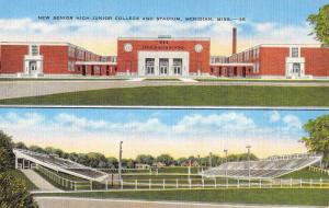 Meridian Mississippi New Senior High Junior College Antique Postcard K58923