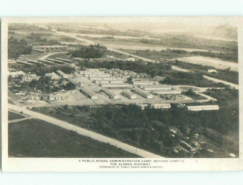 Pre-1949 rppc SCENERY ALONG ALASKA HIGHWAY Province Of British Columbia BC W1054