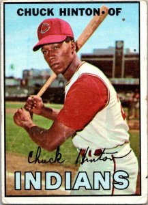 1968 Topps Baseball Card Chuck Hinton Cleveland Indians sk3546