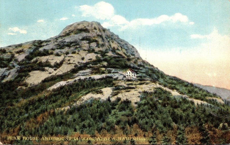 New Hampshire Peak House and Mount Chocorua 1913 Curteich