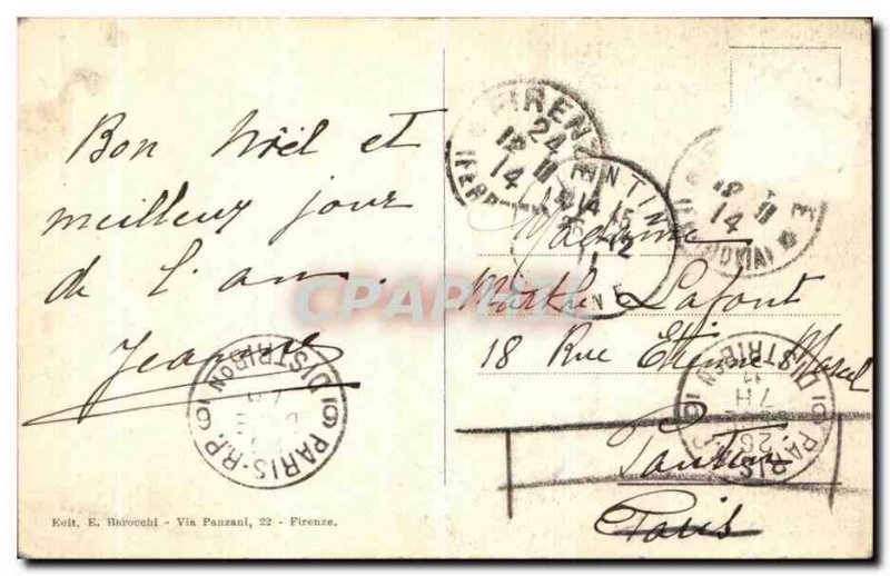 Old Postcard Firenze It Companile Giotto