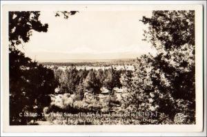 OR - RPPC, Three Sisters Viewed from Dalles California Highway