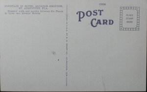 Fountain in Hotel Alcazar Grounds St. Augustine, FL