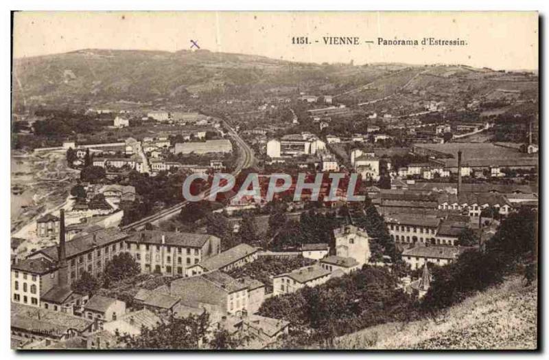 Postcard Old Vienna Panorama D & # 39Estressin