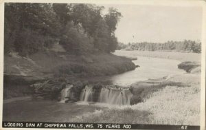 RP: CHIPPEWA FALLS, Wisconsin, 1960; Logging Dam