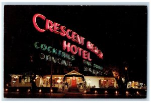 c1960 Crescent Beach Hotel Exterior View Map Rochester New York Vintage Postcard