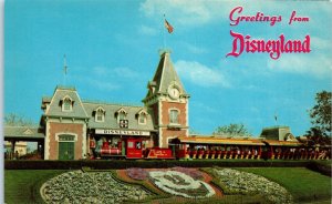 1960s Greetings from Disneyland Magic Kingdom Anaheim CA Postcard