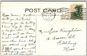 1909 Emporia Kansas KS State Normal School And Library Grounds Posted Postcard