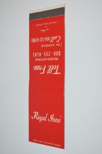 Royal Inns 20 Front Strike Matchbook Cover