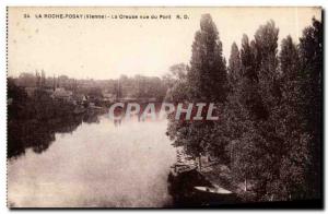 Old Postcard La Roche Posay La Creuse view from the bridge