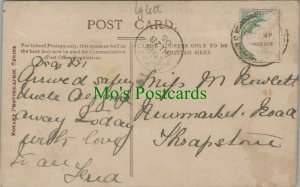 Genealogy Postcard - Rowlett -Newmarket Road,Thrapston,Northamptonshire RF8129