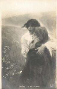 Fine art postcard painting Manon L. Balestrieri
