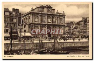 Le Havre Postcard The Old Museum and Paris street