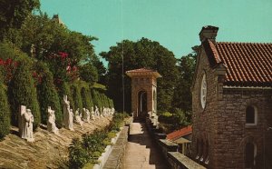 Postcard Stations Of The Cross St. Elizabeth Church Eureka Springs Arkansas AR