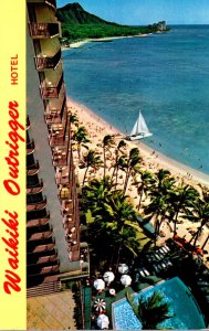 Hawaii Waikiki Beach The Outrigger Hotel 1987