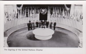 New York City The Signing Of The United Nations Charter Real Photo