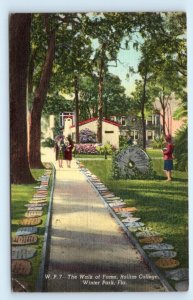 3 Postcards WINTER PARK, Florida FL~ ROLLINS COLLEGE Beal Maltbie ~ Walk of Fame