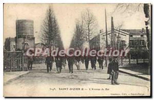 Postcard Old Saint Dizier Avenue De Bar