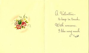 Greeting Card - Valentine. Used, Not Mailed. Writing: Mother ELE (5 X 4)