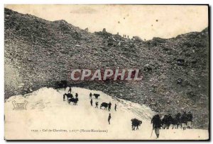 Old Postcard Militaria Alpine Hunters Pass Chaviere Haute Maurienne (dried fl...