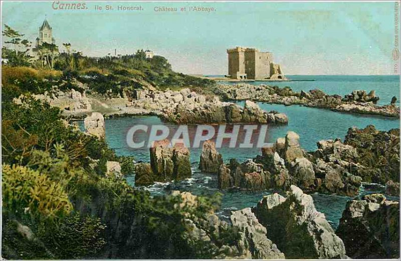 Old Postcard Cannes St Honorat they Ch�teau and the abbey