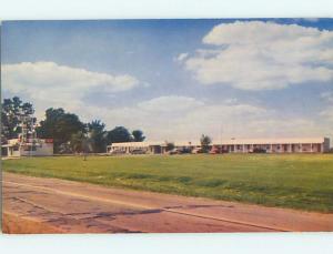 Unused Pre-1980 OLD CARS & NOB HILL MOTEL Lawrenceville Illinois IL u3806