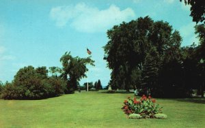 Postcard Western Promenade One of the Lovely Drives Statue Portland Maine ME