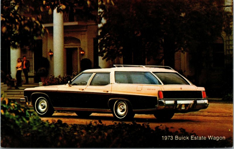 Vintage 1973 Buick Estate Wagon Advertising Postcard