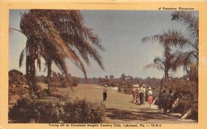 Teeing off a Cleveland Heights Country Club Lakeland, Florida