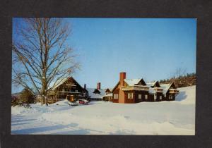 NH Trapp Family Lodge Inn Sound of Music Stowe Vermont Postcard Winter Scene