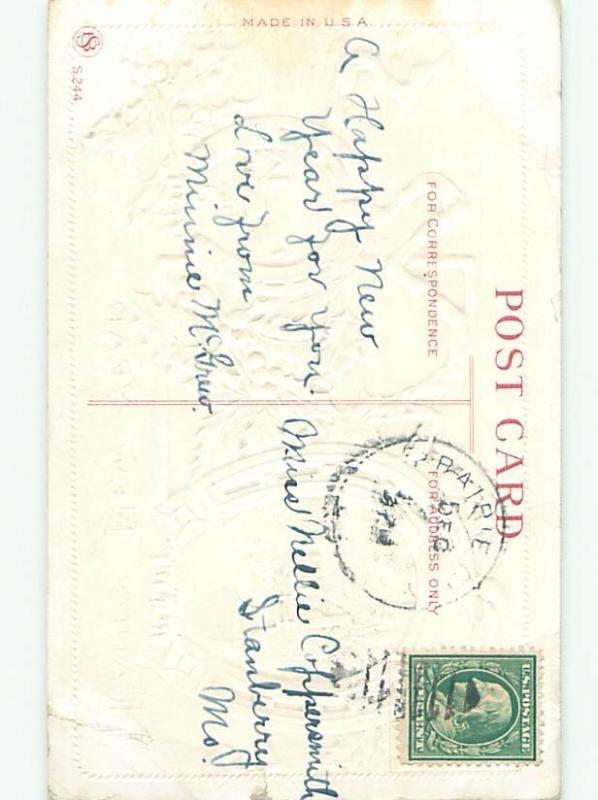 Divided-Back NEW YEAR SCENE Great Postcard AA1936