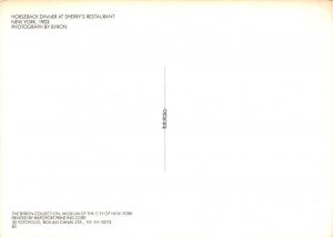 Horseback Dinner At Sherry Restaurant, New York 