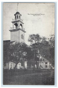 c1910 The Congregational Church Warner New Hampshire NH Antique Postcard