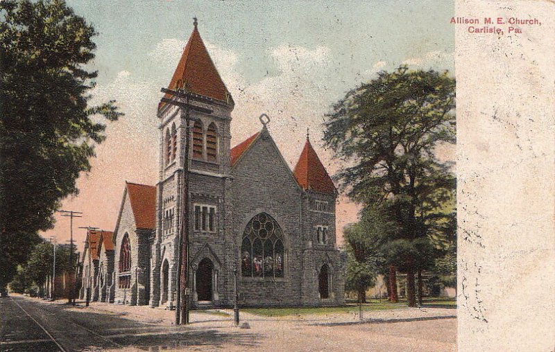 Postcard Allison ME Church Carlisle PA 1908