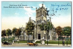 1919 Park Street ME Church Corner Park Lee Streets Atlanta Georgia GA Postcard