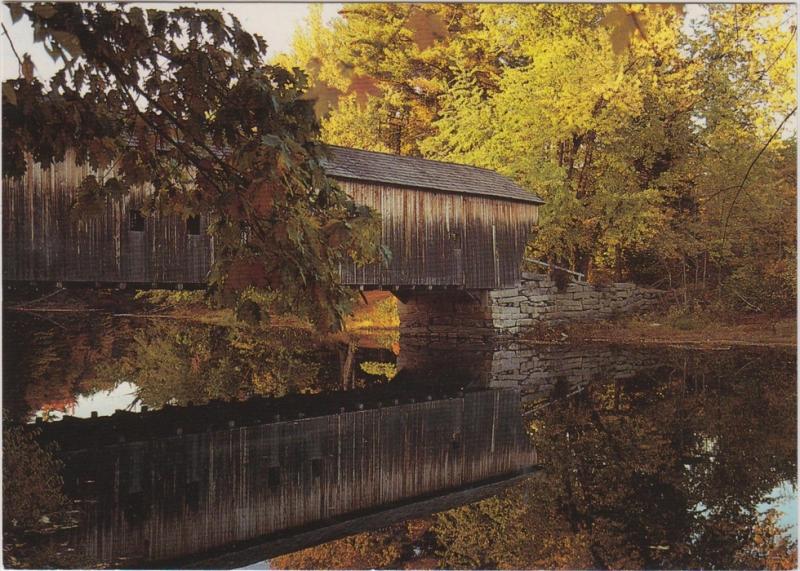 Maine Fryeburg Hemlock Covered Bridge