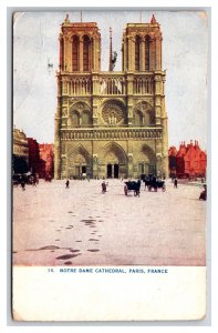 Gothic Cathedral Notre Dame de Paris France DB Postcard V22