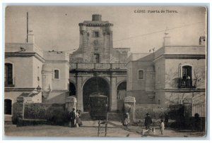 c1910 Puerta De Tierra Cadiz Andalucia Spain Antique Posted Postcard