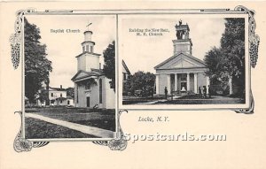 Baptist Church, Raising the New Bell, ME Church - Locke, New York NY  