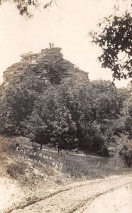 Oregon Illinois Castle Rock Scenic View Real Photo Postcard AA93242