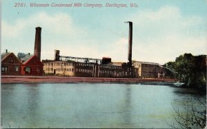 Burlington WI Wisconsin Condensed Milk Company Unused Acmegraph Postcard G30