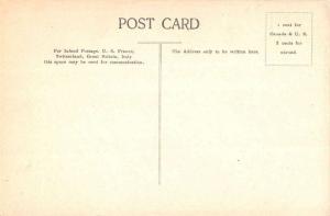 Quebec Canada children outside thatched barn antique pc Y14895