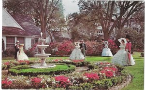 Couples in Ante-Bellum Costumes Azalea Trail Mobile Alabama