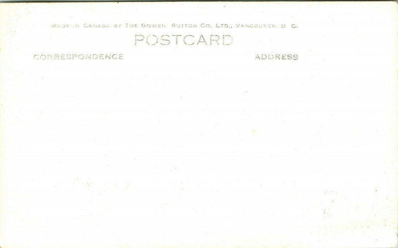 Vtg Postcard RPPC The Star Pond Butchart Gardens Victoria BC Unused Gowen Sutton