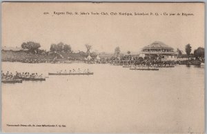 1906 St. Jean QC Regatta Day St. John's Yacht Club Club Nautique Postcard H82