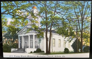 Vintage Postcard 1930-1945 Young Harris Memorial Church, Athens, Georgia (GA)